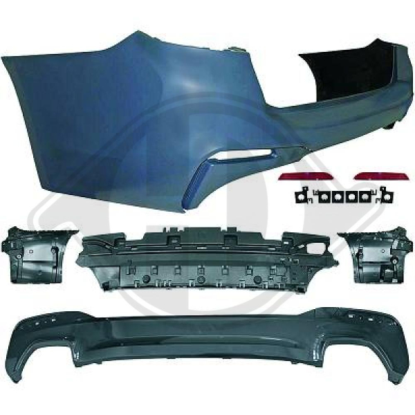 Heck Stoßstange hinten passend für BMW 5er G31 17-20 1226555 mit ABE