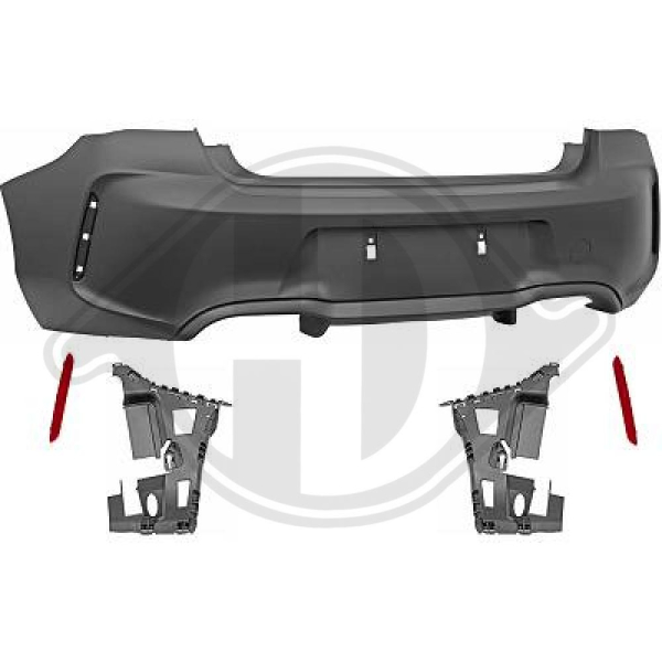 Heck Stoßstange hinten passend für BMW 1er F20 F21 15-19 1235256 mit ABE