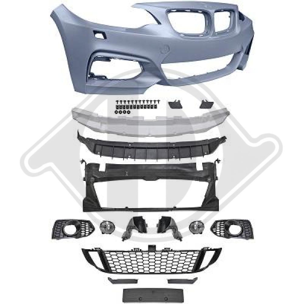 Front Stoßstange vorne passend für BMW 2er F22 F23 13-17 1235350 mit ABE