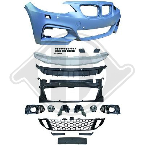 Front Stoßstange vorne passend für BMW 2er F22 F23 13-17 1235351 mit ABE