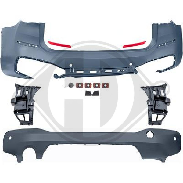 Heck Stoßstange hinten passend für BMW X1 F48 15-19 1266355 mit ABE