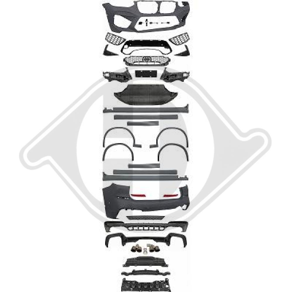 Bodykit passend für BMW X3 G01 18-21 1277350 ohne ABE