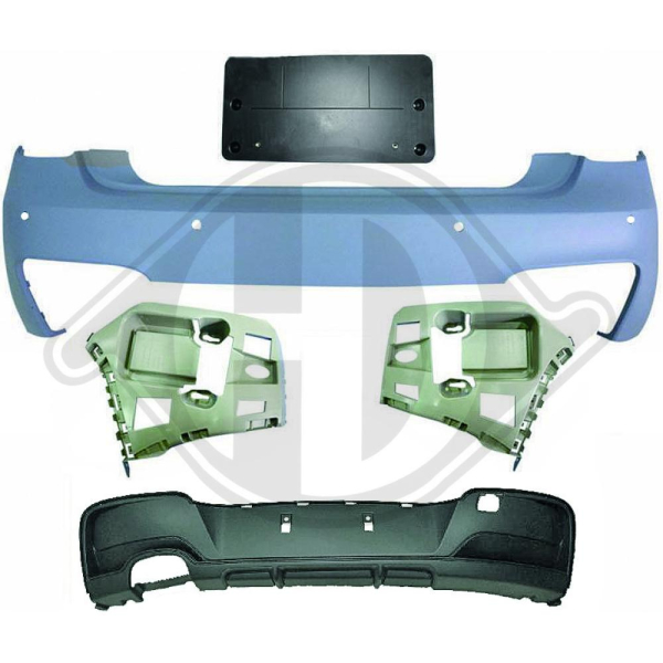 Heck Stoßstange hinten passend für BMW 1er F20 F21 11-15 1281355 mit ABE