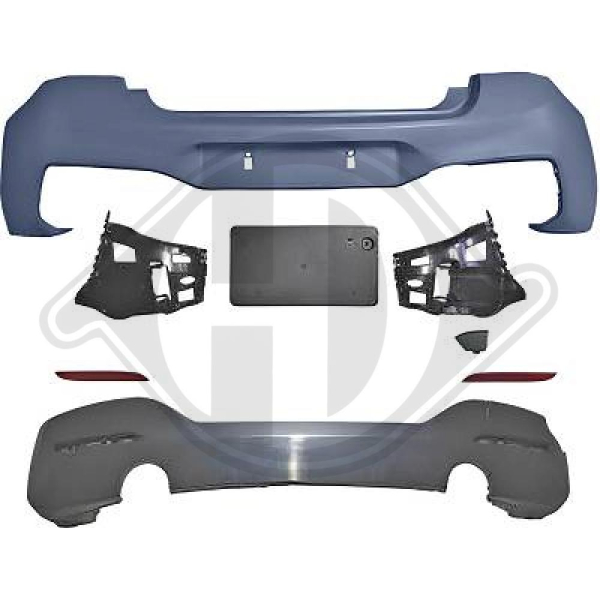 Heck Stoßstange hinten passend für BMW 1er F20 F21 15-19 1281455 mit ABE