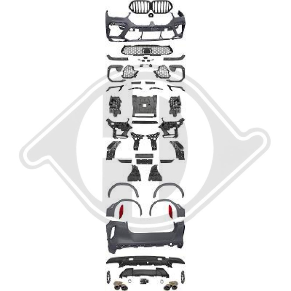 Bodykit passend für BMW X6 G06 19- 1294650 ohne ABE
