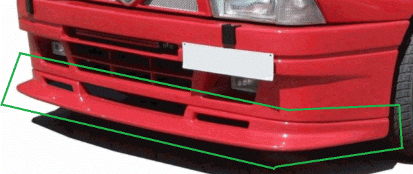Frontspoiler passend für Alfa 75 Evoluzione