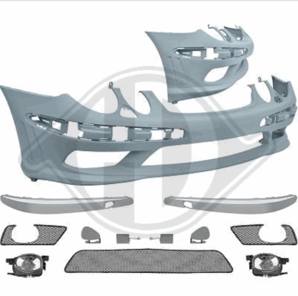 Front Stoßstange vorne passend für Mercedes E-Klasse W211 02-06 mit SRA 1615250 mit ABE