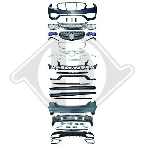 Bodykit passend für Mercedes E-Klasse W212 13-16 1617450 ohne ABE