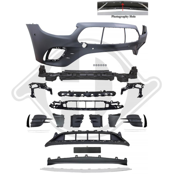 Front Stoßstange vorne passend für Mercedes E-Klasse W213 16-20 1618350 mit ABE