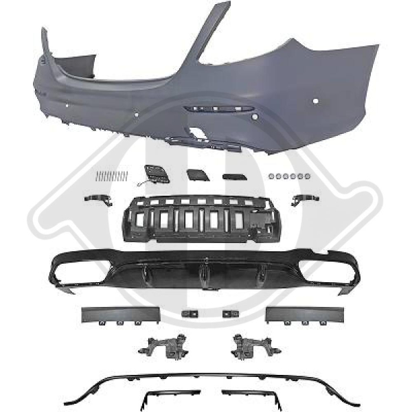 Heck Stoßstange hinten passend für Mercedes E-Klasse W213 16-20 1618356 mit ABE