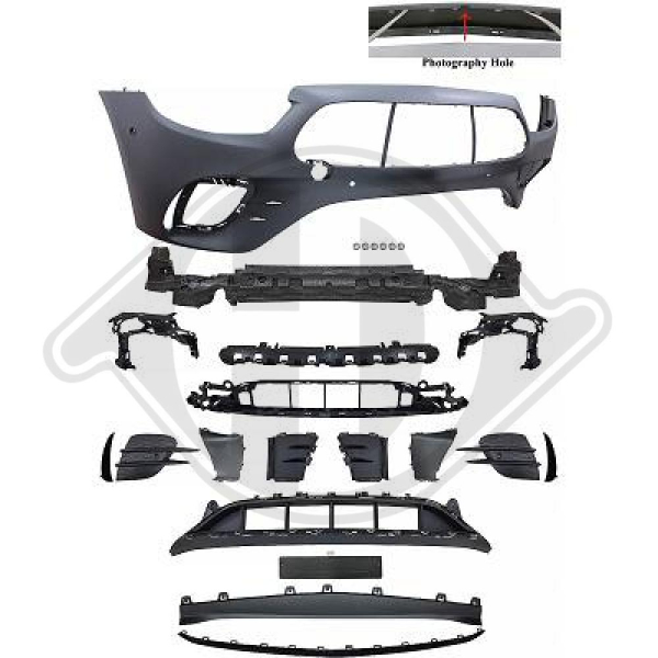 Front Stoßstange vorne passend für Mercedes E-Klasse W213 20-23 1618750 mit ABE