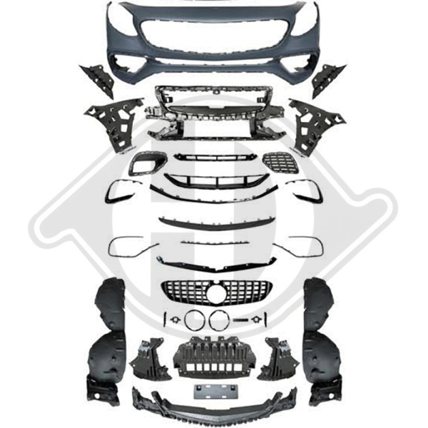 Front Stoßstange vorne passend für Mercedes S-Klasse Coupe Cabrio C217 14-20 1648250 mit ABE