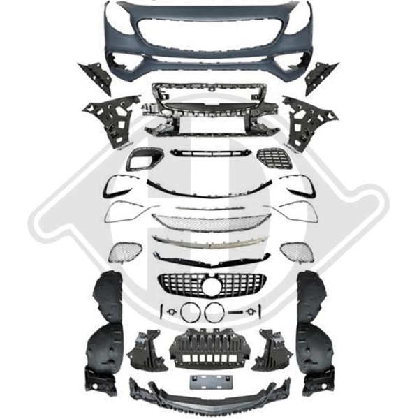 Front Stoßstange vorne passend für Mercedes S-Klasse Coupe Cabrio C217 14-20 1648251 mit ABE