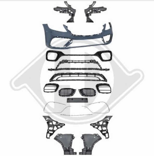 Front Stoßstange vorne passend für Mercedes S-Klasse W222 17-20 1648650 mit ABE