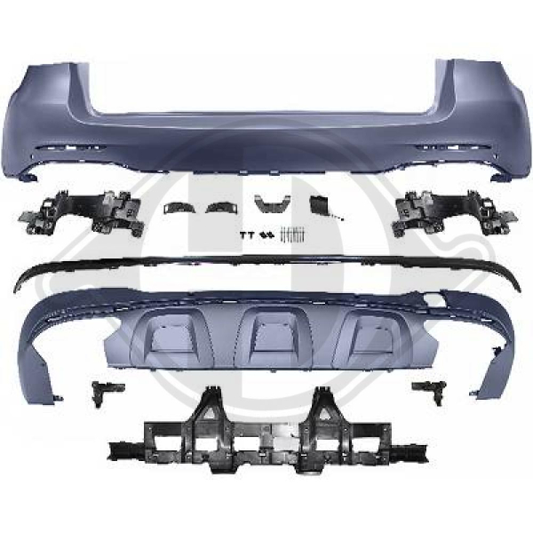 Heck Stoßstange hinten passend für Mercedes GLC X253 15-19 1656355 mit ABE