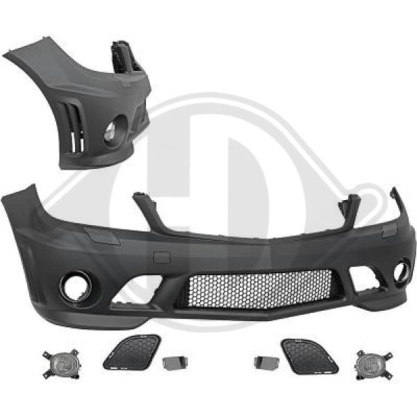 Front Stoßstange vorne passend für Mercedes C-Klasse W204 07-11 1672450 mit ABE