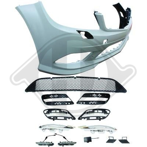 Front Stoßstange vorne passend für Mercedes C-Klasse W204 07-11 1672650 mit ABE