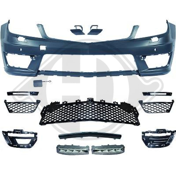 Front Stoßstange vorne passend für Mercedes C-Klasse W204 11-14 1672851 mit ABE