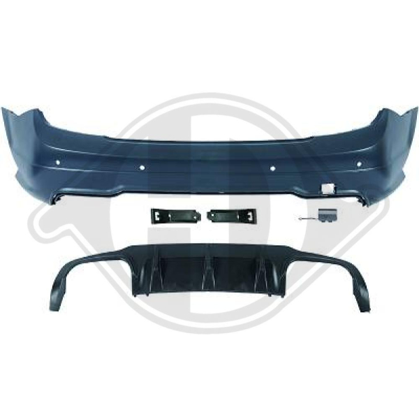 Heck Stoßstange hinten passend für Mercedes C-Klasse W204 07-14 1672956 mit ABE