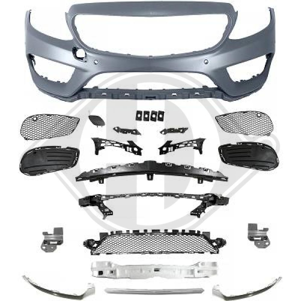 Front Stoßstange vorne passend für Mercedes C-Klasse W205 14-18 1673251 mit ABE