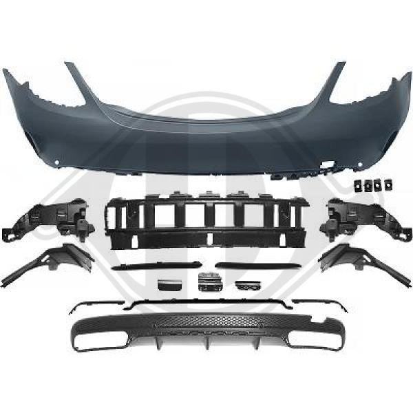 Heck Stoßstange hinten passend für Mercedes C-Klasse W205 14-21 1673356 mit ABE
