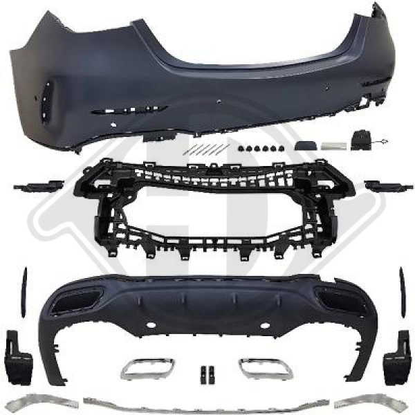 Heck Stoßstange hinten passend für Mercedes C-Klasse W206 21- 1674456 ohne ABE