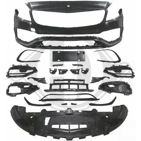 Front Stoßstange vorne passend für Mercedes A-Klasse W176 12-18 1682252 mit ABE