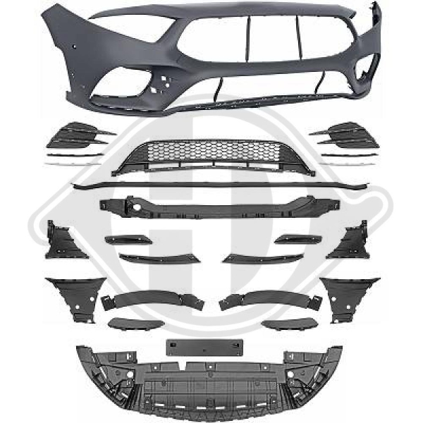 Front Stoßstange vorne passend für Mercedes A-Klasse W177 18-22 1683351 mit ABE