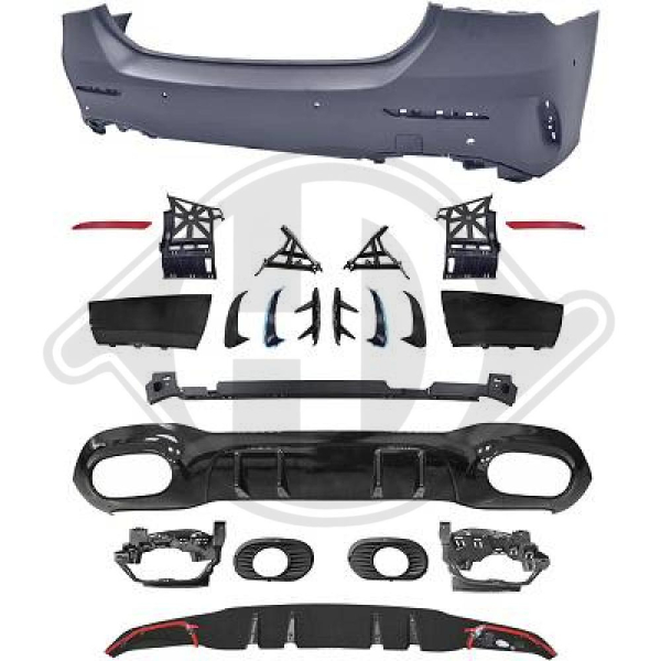 Heck Stoßstange hinten passend für Mercedes A-Klasse V177 18-22 1683755 mit ABE