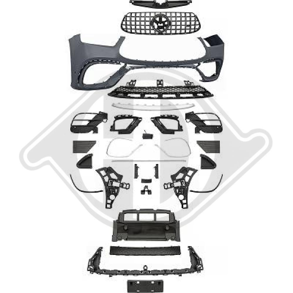 Front Stoßstange vorne passend für Mercedes GLE V167 19- 1693350 mit ABE