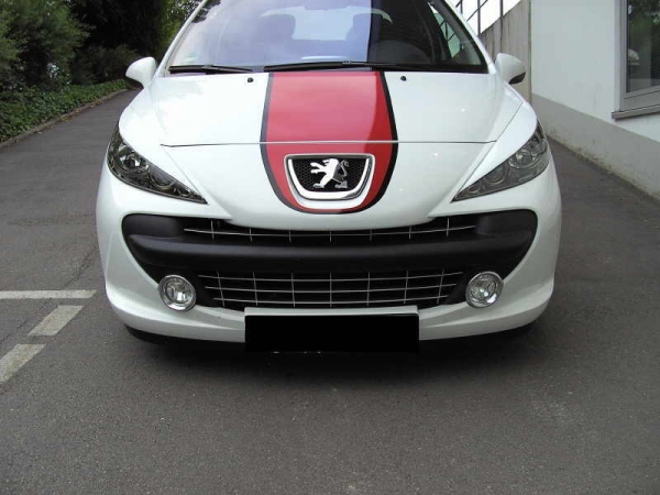 French Power Scheinwerferblenden Blenden Böser Blick passend für Peugeot 207