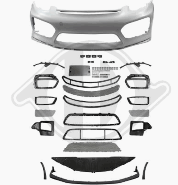 Front Stoßstange vorne in Sport Optik passend für Porsche Cayman 13-16 2010550 mit ABE