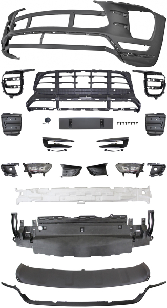 Front Stoßstange vorne in Sport Optik passend für Porsche Macan 14-18 PDC ACC 2030450 mit ABE