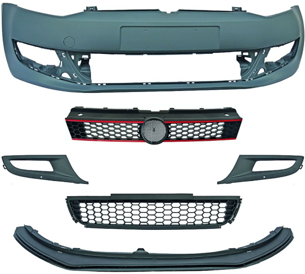 Front Stoßstange vorne in Sport Optik passend für VW Polo 6R 09-14 nicht GTI 2206850 mit ABE