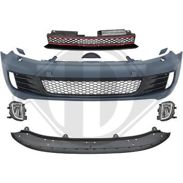 Front Stoßstange vorne in Sport Optik passend für VW Golf 6 nicht GTI 2215451 mit ABE