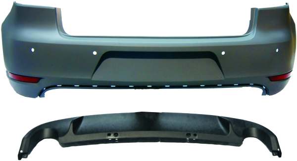 Heck Stoßstange hinten in Sport Optik passend für VW Golf 6 PDC nicht GTI 2215455 mit ABE