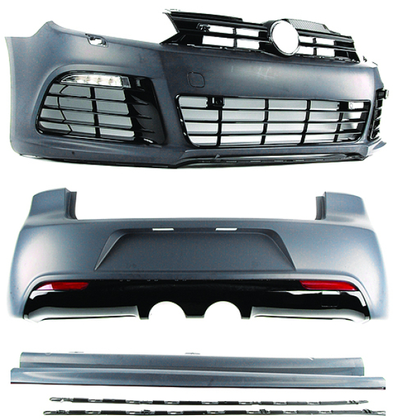 Bodykit Karosseriekit in Sport Optik passend für VW Golf 6 nicht R20 2215650 mit ABE