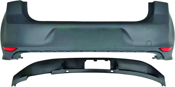 Heck Stoßstange hinten in Sport Optik passend für VW Golf 7 12-17 nicht GTI 2216455 mit ABE