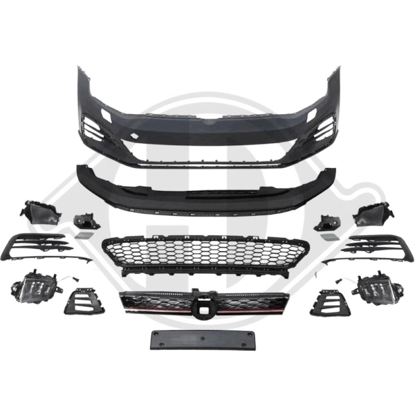 Front Stoßstange vorne in Facelift Optik passend für VW Golf 7 12-17 nicht GTI 2217354 mit ABE