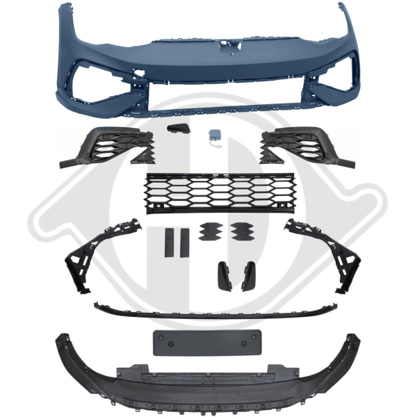 Front Stoßstange vorne in Sport Optik passend für VW Golf 8 19-24 nicht Clubsport 2218350 ohne ABE