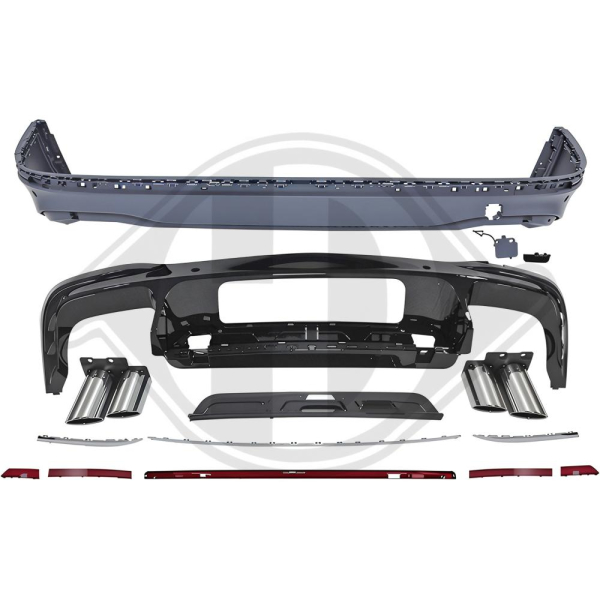 Heck Stoßstange Ansatz in Sport Optik passend für VW Tiguan II 16-20 nicht R 2256258 ohne ABE