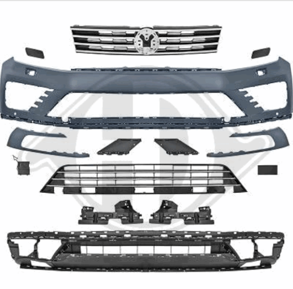 Front Stoßstange vorne in Sport Optik passend für VW Touareg II nicht R R-Line 2287350 mit ABE