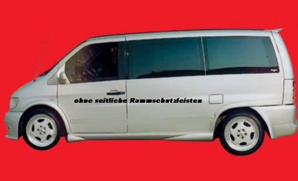 Kotflügelverbreiterungen passend für Mercedes Vito/Viano/V-Klasse W638 für ohne Seitenleisten