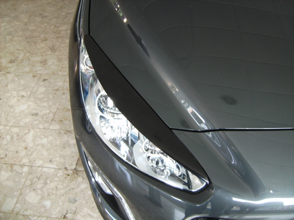 French Power Scheinwerferblenden Blenden Böser Blick passend für Peugeot 308 Phase 2 05/2011-09/2013