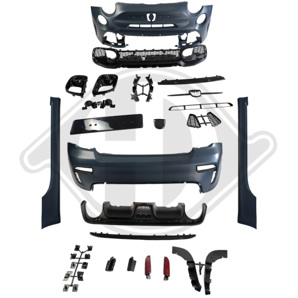 Bodykit passend für Fiat 500 16-25 nicht Abarth 3405951 ohne ABE