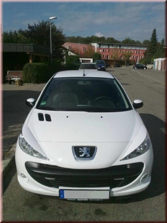 French Power Scheinwerferblenden Blenden Böser Blick passend für Peugeot 206+
