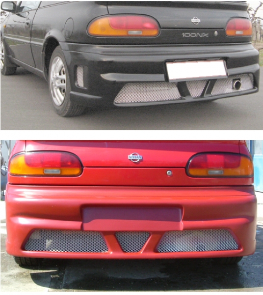Heck Stoßstange hinten Heckschürze passend für Nissan 100 NX
