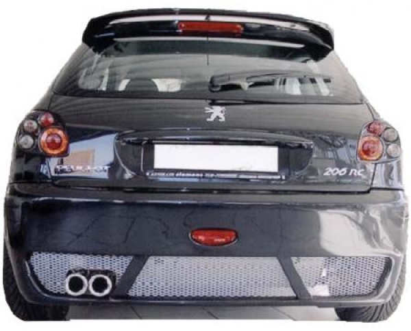Heck Stoßstange hinten Heckschürze passend für Peugeot 206