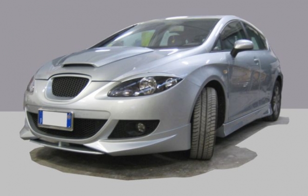 Frontspoiler mit Carbon-Überzug passend für Seat Leon 1P 05-09