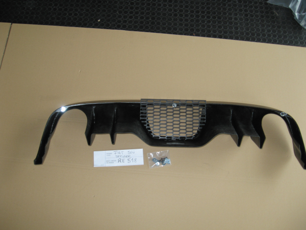 Heckdiffusor Diffusor Ansatz passend für Fiat 500 Abarth bis Facelift